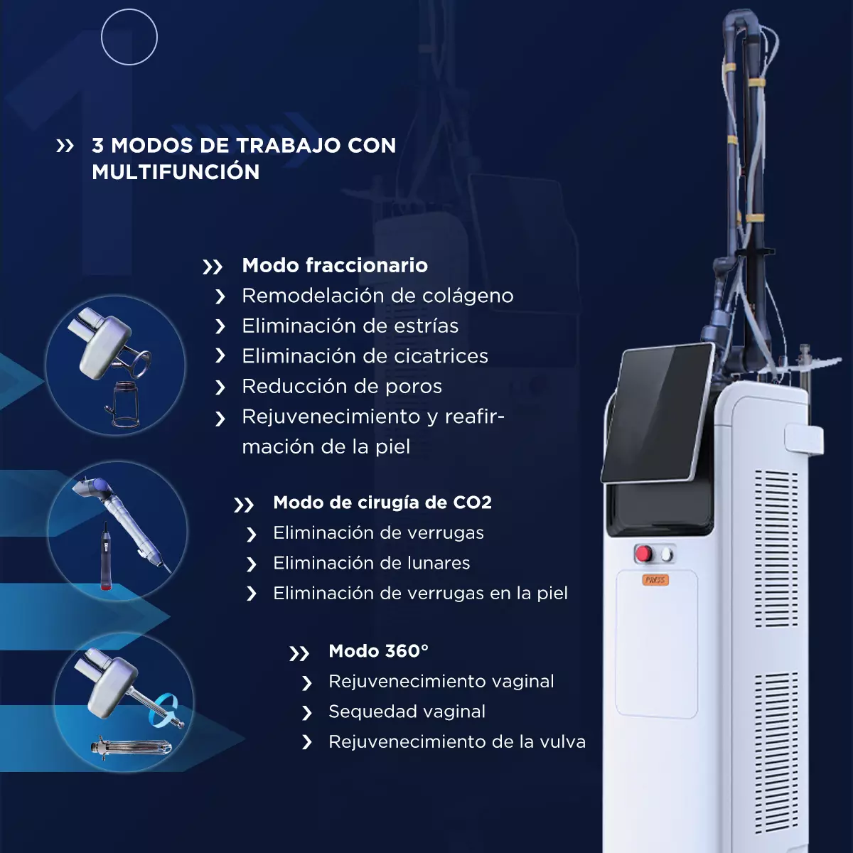 Portátil Co2 Láser Fraccional Ventajas